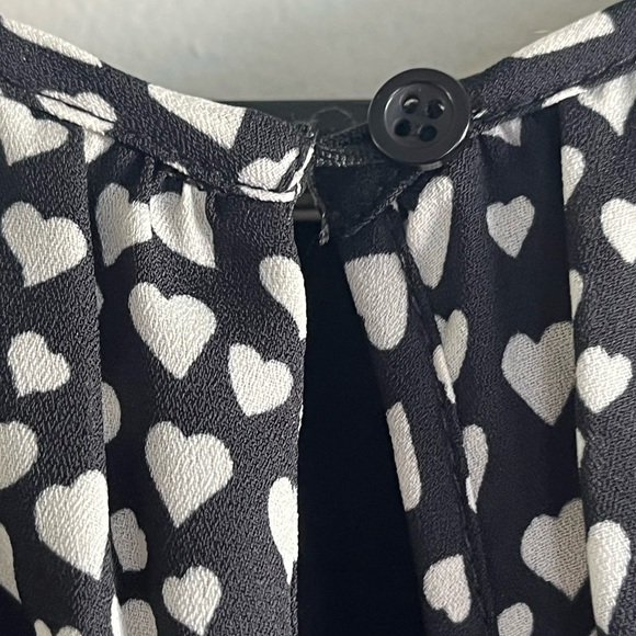 2/$50 J Crew Mercantile Black and White Heart Dress - Picture 10 of 10